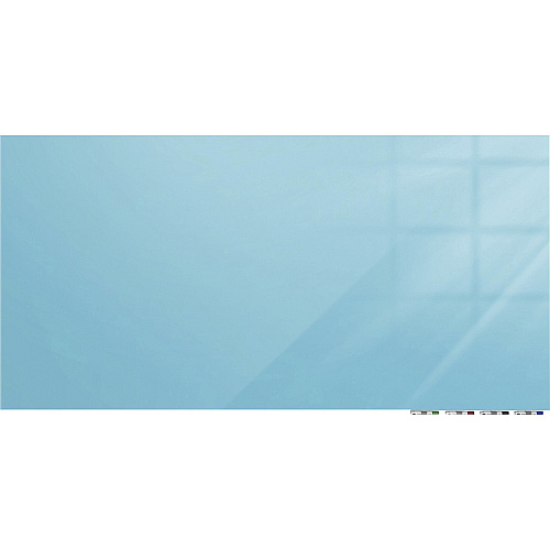 Ghent Magnetic Aria - Horizontal 60" (5 ft) Width x 48" (4 ft) Height - Blue Tempered Glass Surface - Rectangle - Horizontal - Magnetic - Eraser Included - 1 Each (ARIASM45BE)