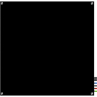 Ghent Harmony Dry Erase Board 48" (4 ft) Width x 48" (4 ft) Height - Tempered Glass Surface - Black Back - Square - Magnetic - 1 Each (HMYSM44BK)