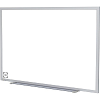 Ghent Hygienic Porcelain Whiteboard with Aluminum Frame 36" (3 ft) Width x 24" (2 ft) Height - White Porcelain Steel Surface - White Anodized Aluminum Frame - Magnetic - 1 Each (M4231)