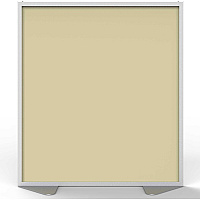 Ghent Partition 48" Width x 54" Height - Aluminum Frame - Porcelain, Vinyl - Caramel - 1 Each (MP54488A)