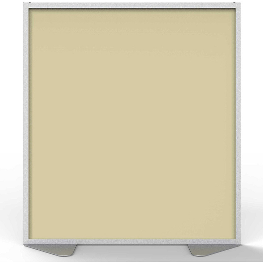 Ghent Partition 48" Width x 54" Height - Aluminum Frame - Porcelain, Vinyl - Caramel - 1 Each (MP54488A)