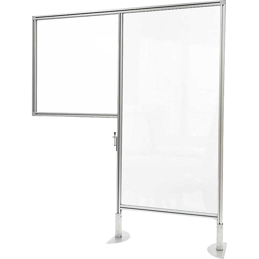 Ghent Panel 46.8" Width x 57" Height x 10" Depth - Aluminum Frame - Plastic - Clear - 1 Each (WSD25747C)