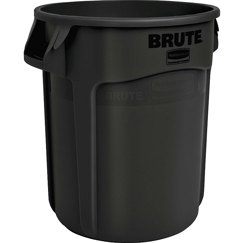 Rubbermaid Commercial Brute 55-gallon Container 55 gal Capacity - Round - UV Resistant, Fade Resistant, Crack Resistant, Warp Resistant, Crush Resistant, Reinforced Base, Durable, Tear Resistant, Damage Resistant, Vented, Contoured Base Handle (1779739CT)