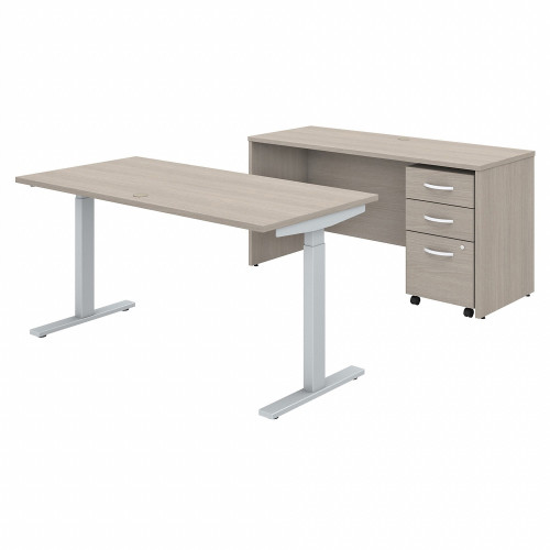 Bush Business Furniture Studio C Sand Oak Laminate Desking (STC017SOSU)