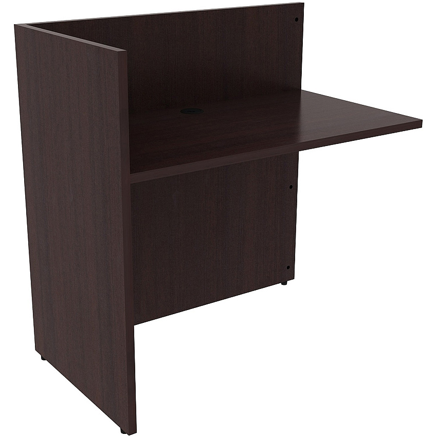 Lorell Essentials Series Reception Return 41.5" Height x 42" Width x 24" Depth - Material: Laminate - Finish: Espresso (LLR18309)