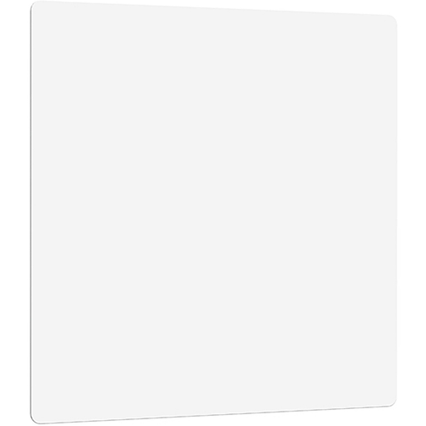Lorell DIY Frameless Magnetic Glass Board 36" (3 ft) Width x 36" (3 ft) Height - White Glass Surface - Aluminum Frame - Rectangle - Magnetic - 1 Each (LLR18324)