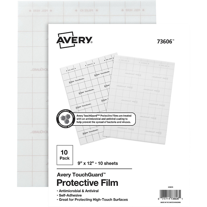 Avery&reg; TouchGuard Protective Film Sheets (73606)