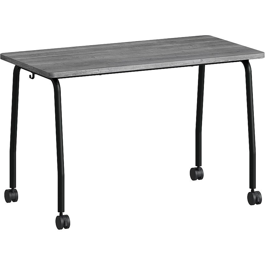 Lorell Training Table Laminated Top - 300 lb Capacity - 29.50" Table Top Length x 23.63" Table Top Width x 1" Table Top Thickness - 47.25" Height - Assembly Required - Weathered Charcoal - Particleboard Top Material - 1 Each (LLR60845)