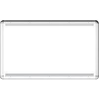Lorell Mounting Frame for Whiteboard - Silver Aluminum - 1 Each (LLR18321)