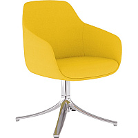9 to 5 Seating Lilly Swivel Base Fabric Lounge Chair Cloud Seat Color - Fabric, Foam Seat Material - Cloud Back Color - Fabric, Foam Back Material - 1 Each (9134GTPFCD)