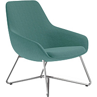 9 to 5 Seating W-shaped Base Lilly Lounge Chair Cloud Seat Color - Fabric, Foam Seat Material - Cloud Back Color - Fabric, Foam Back Material - W Leg Base - 1 Each (9111LGBFCD)