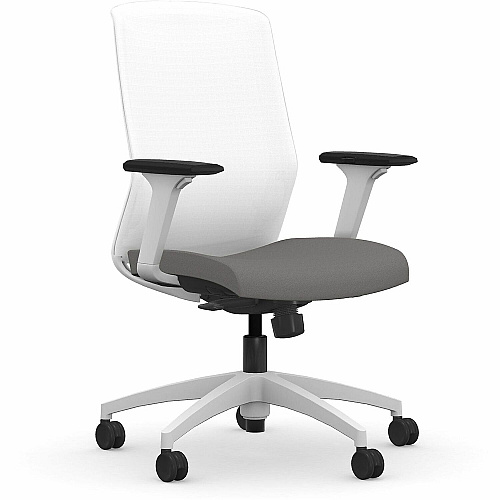 9 to 5 Seating Neo Task Chair Cloud Seat Color - Foam, Fabric Seat Material - White Back Color - 5-star Base - 1 Each (3160Y3A23WCD)