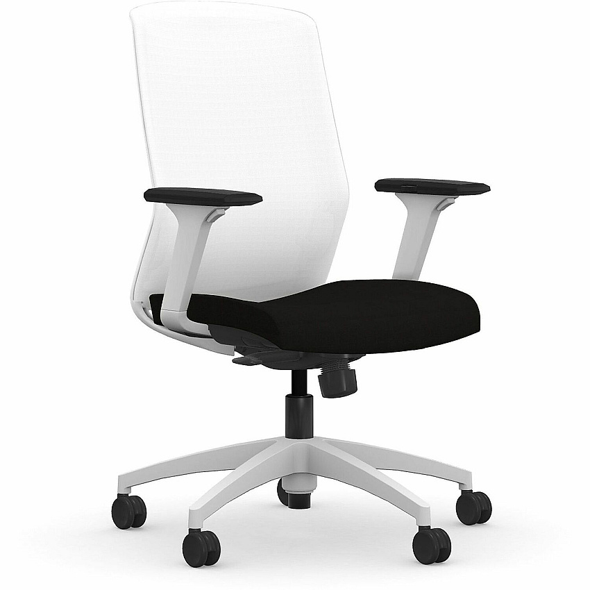 9 to 5 Seating Neo Task Chair Onyx Seat Color - Foam, Fabric Seat Material - White Back Color - 5-star Base - 1 Each (3160Y3A23WON)