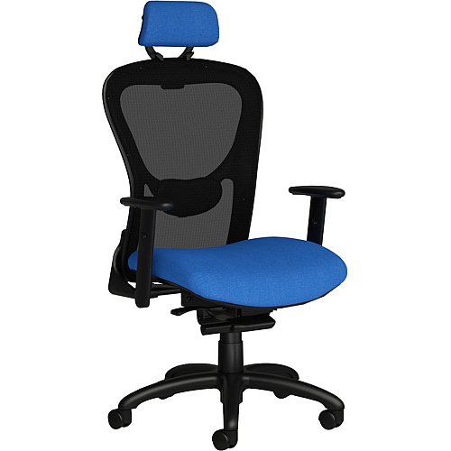 9 to 5 Seating Strata Task Chair Black Seat Color - Fabric, Molded Foam Seat Material - Black Back Color - Aluminum Frame Material - Mid Back - 5-star Base - 1 Each (1580Y2A8B1CD)