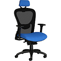 9 to 5 Seating Strata Task Chair Silver Seat Color - Fabric, Molded Foam Seat Material - Black Back Color - Aluminum Frame Material - Mid Back - 5-star Base - 1 Each (1580Y2A8S1CD)