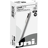 uni-ball uni&reg; ONE Gel Pen 0.7 mm Medium Pen Point - Black Ink - Gel-based - 1 Dozen (70362)