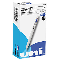 uni-ball uni&reg; ONE Gel Pen 0.7 mm Medium Pen Point - Blue Ink - Gel-based - 1 Dozen (70363)