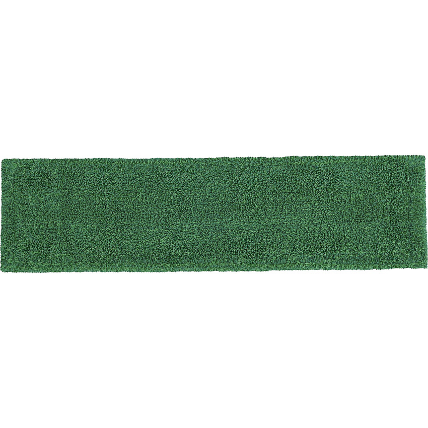 Rubbermaid Commercial Adaptable Flat Mop Microfiber Pad 19.5" Length x 5.5" Depth - MicroFiber - Green - 12 / Carton (2132431CT)