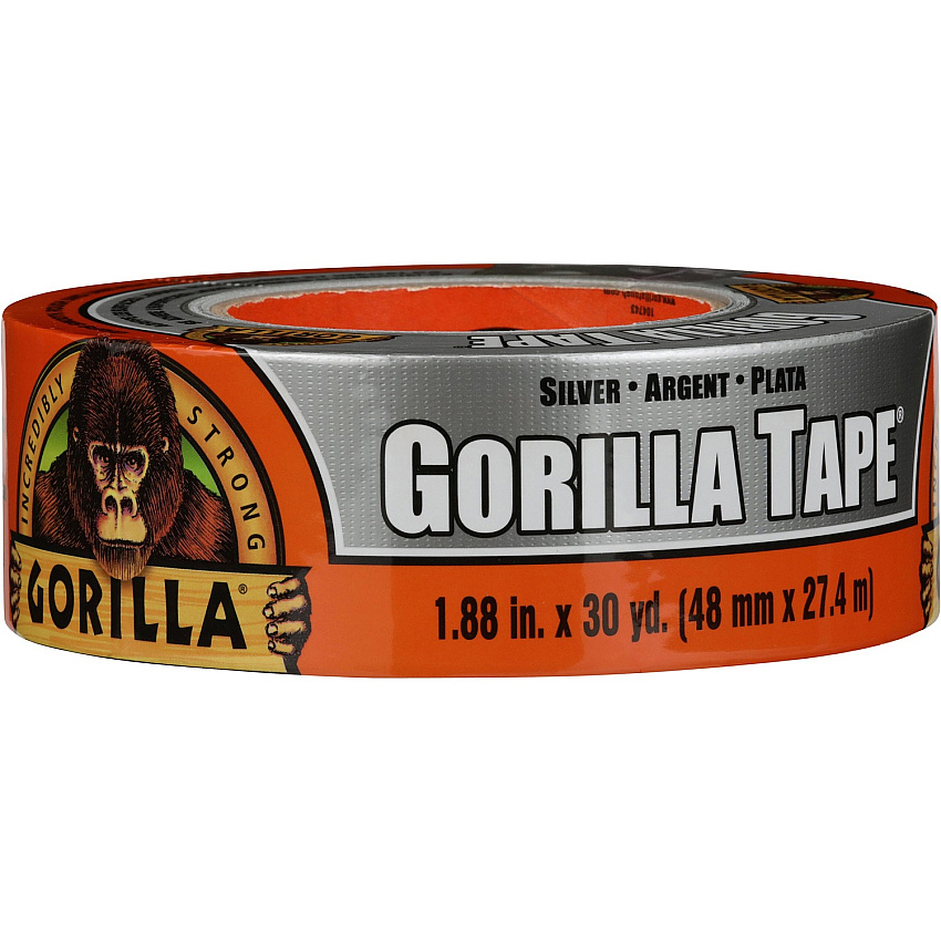 Gorilla Glue Gorilla Tape 30 yd Length x 1.88" Width - Silver - 1 Each (105634)