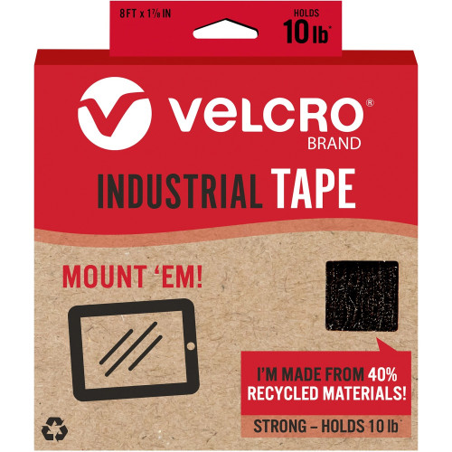 Buy 4 x 75' - Loop - Black VELCRO® Brand Tape - Individual Strips