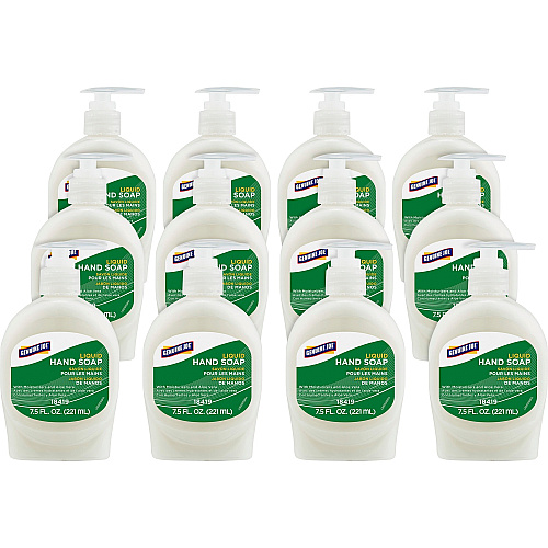 Genuine Joe Lotion Soap 7.5 fl oz (221.8 mL) - Pump Bottle Dispenser - Hand, Skin - White - Anti-irritant - 12 / Carton (GJO18419CT)