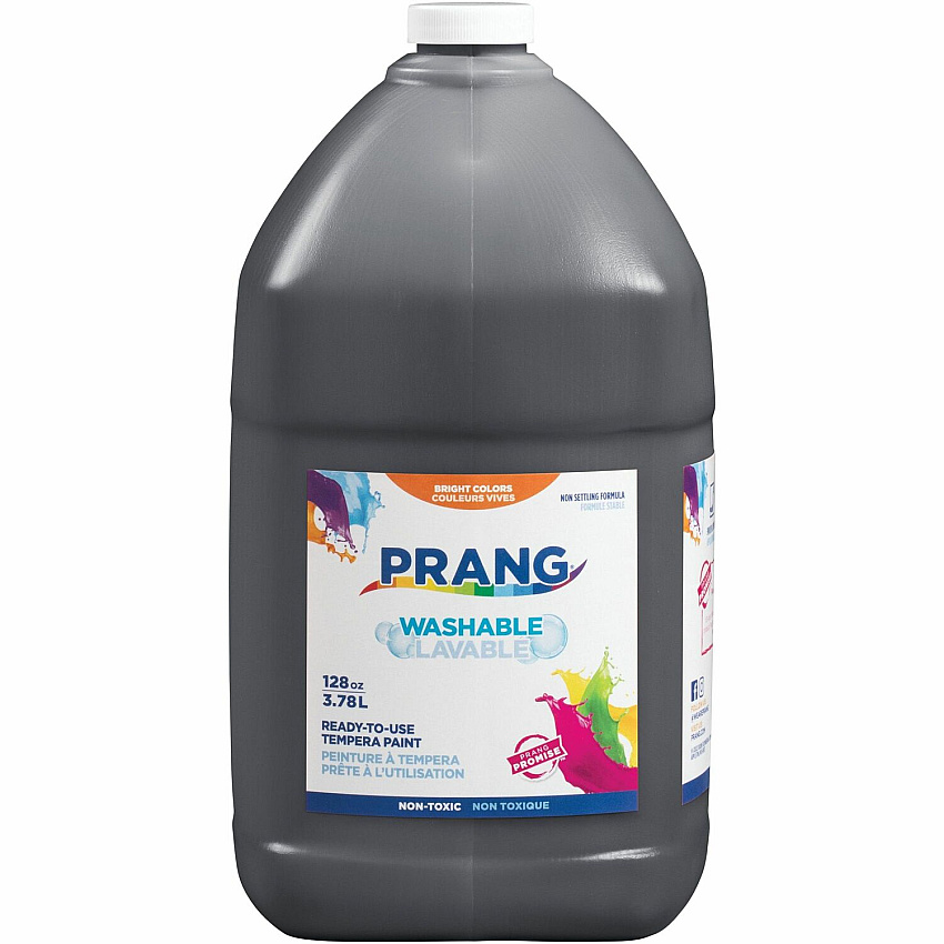 Prang Washable Tempera Paint 1 gal - 1 Each - Black (X10609)