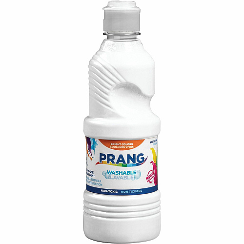 Prang Washable Tempera Paint 1 Color(s) - White - 16 fl oz - Washable - 1 Each (X10707)