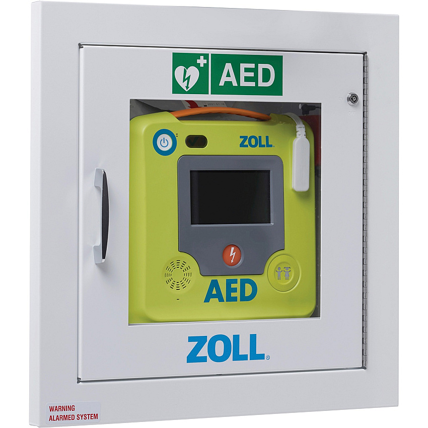 ZOLL Medical AED 3 Recessed Wall Cabinet 14" x 1.5" x 14" - Wall Mountable, Recessed - Green (8000001258)