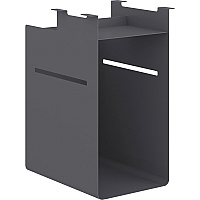 HON Fuse Undermount Cubby Modern - 10" Width x 15" Depth x 20" Height - Charcoal, Gray - 1 Each (UFO15NP02)