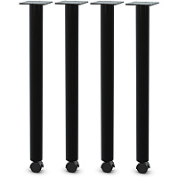 Lorell Tabletop Post Legs Material: Steel - Finish: Black (LLR60607)