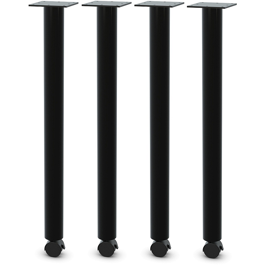 Lorell Tabletop Post Legs Material: Steel - Finish: Black (LLR60607)