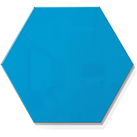 Ghent Powder-Coated Hex Steel Whiteboards 21" (1.7 ft) Width x 18" (1.5 ft) Height - Blue Steel Surface - Hexagonal - Magnetic - 1 Each (HEXS1821BB)