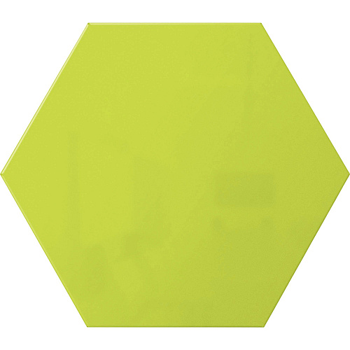 Ghent Powder-Coated Hex Steel Whiteboards 21" (1.7 ft) Width x 18" (1.5 ft) Height - Green Steel Surface - Hexagonal - Magnetic - 1 Each (HEXS1821GN)