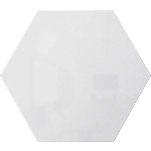 Ghent Powder-Coated Hex Steel Whiteboards 21" (1.7 ft) Width x 18" (1.5 ft) Height - White Steel Surface - Hexagonal - Magnetic - 1 Each (HEXS1821WH)