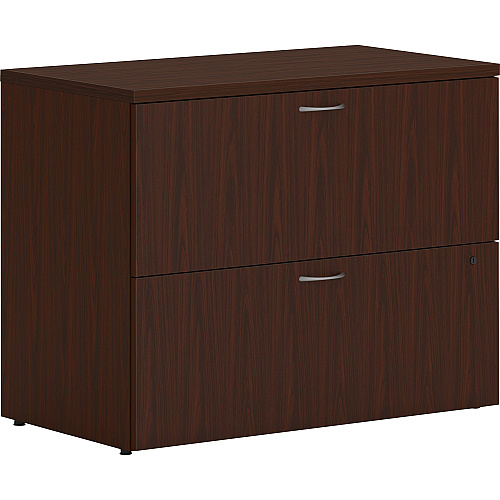 HON Mod HLPLLF3620L2 Lateral File 29" Height x 36" Width x 20" Depth - 2 x File Drawer(s) - Finish: Traditional Mahogany, Laminate (LLF3620L2LT1)