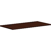 HON Mod Worksurface | Rectangular | 48"W | Traditional Mahogany Finish 1" Height x 48" Width x 24" Depth - Finish: Traditional Mahogany, Laminate (PLRW4824LT1)