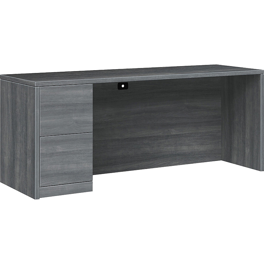 HON 10500 H105904L Pedestal Credenza 29.5" Height x 72" Width x 24" Depth - 2 x File Drawer(s)Left Side - Finish: Sterling Ash (105904LLS1)