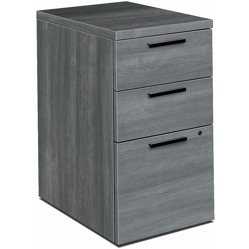 HON 10500 H105102 Pedestal 28" Height x 15.8" Width x 22.8" Depth - 3 x Box, File Drawer(s) - Finish: Sterling Ash (105102LS1)