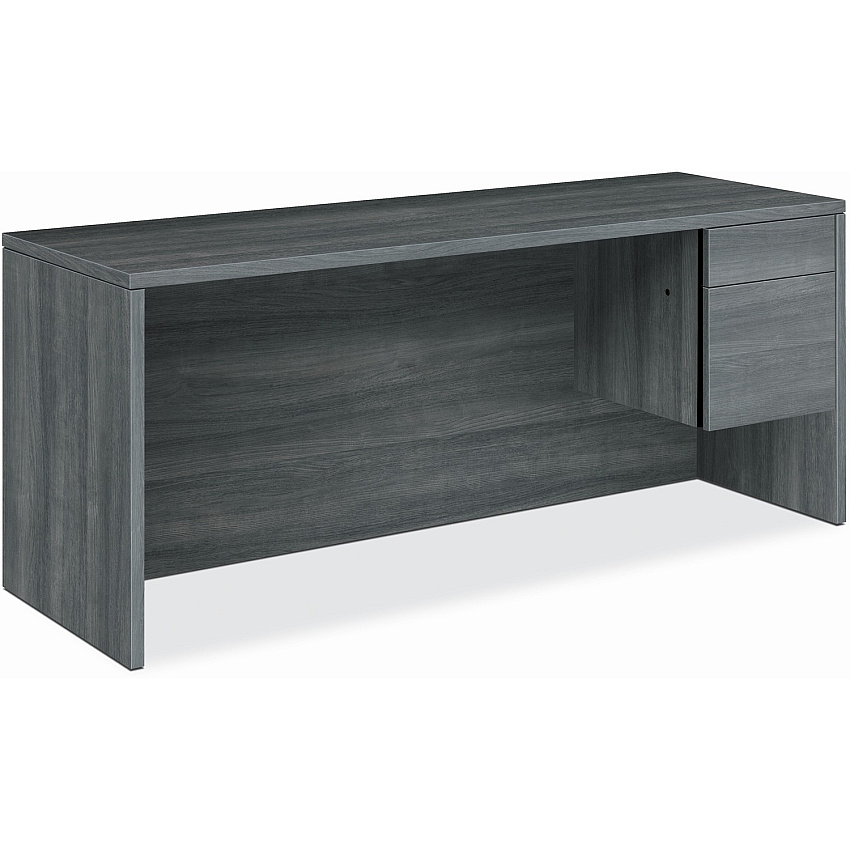 HON 10500 H10545R Pedestal Credenza 29.5" Height x 72" Width x 24" Depth - 2 x Box, File Drawer(s)Right Side - Finish: Sterling Ash (10545RLS1)