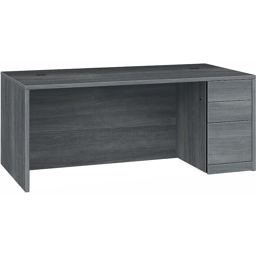 HON 10500 H105895R Pedestal Desk 29.5" Height x 72" Width x 36" Depth - 3 x Box, File Drawer(s)Right Side - Finish: Sterling Ash (105895RLS1)
