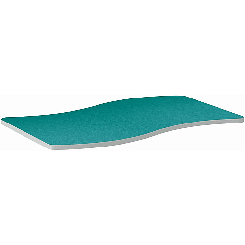 HON Build Series Ribbon Shape Tabletop Ribbon Top - 6 Seating Capacity - 25" to 34" Adjustment x 54" Width x 30" Depth - Moroccan - 1 Each (SW3054ENLM1K)