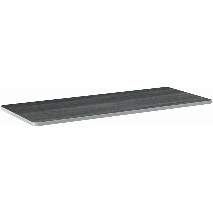 HON Build Series Rectangular Tabletop Rectangle Top - 25" to 34" Adjustment x 60" Width x 24" Depth - Sterling Ash - 1 Each (TR2460ENLS1K)