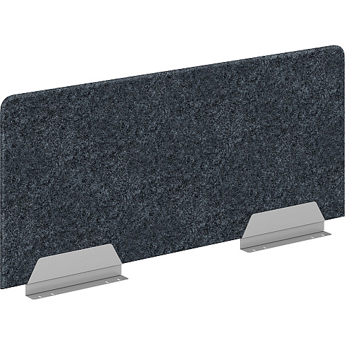 HON HUVDSAO2048 Privacy Screen 46" Width x 20" Height - Silver Frame - Polyethylene Terephthalate (PET) - Dark Gray - 1 Each (VDS2048Y4PR6)