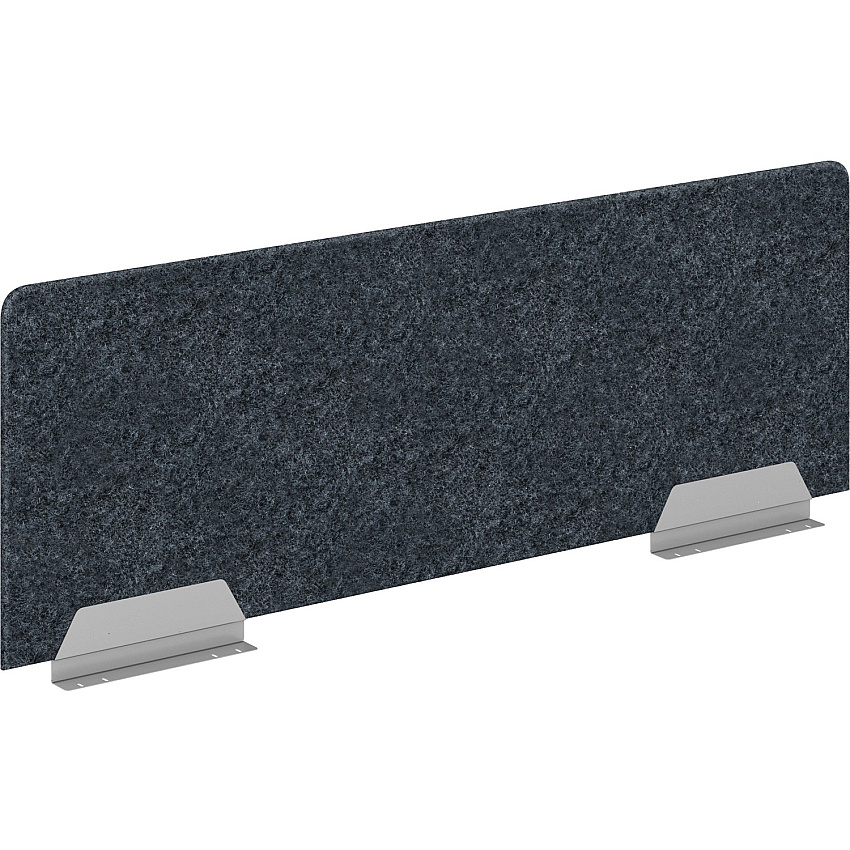 HON HUVDSAO2060 Privacy Screen 58" Width x 20" Height - Silver Frame - Polyethylene Terephthalate (PET) - Dark Gray - 1 Each (VDS2060Y4PR6)