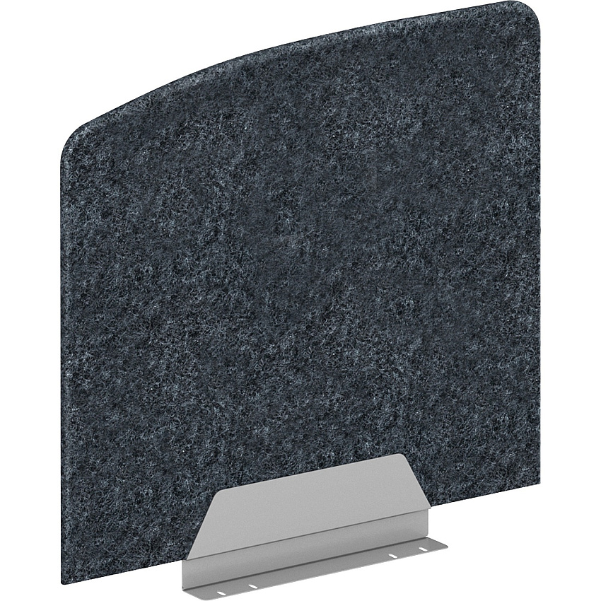 HON HUVDSSE2024 Privacy Screen 23.3" Width x 20" Height - Silver Frame - Polyethylene Terephthalate (PET) - Dark Gray - 1 Each (VSS2024Y4PR6)