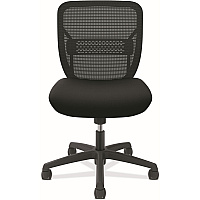 HON Gateway Chair Fabric Seat Material - Black Back Color - Mesh Back Material - Black Frame Color - Black - 1 Each (GVNMZ1ACCF10)