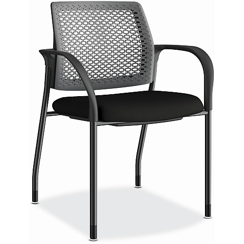 HON Ignition Chair Black Seat Color - Fabric Seat Material - Charcoal Back Color - Black Frame Color - Steel Frame Material - Black - Armrest - 1 Each (IS108RCU10)