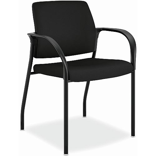 HON Ignition Chair Black Back Color - Fabric Back Material - Black Frame Color - Steel Frame Material - Black - Armrest - 1 Each (IS110CU10)
