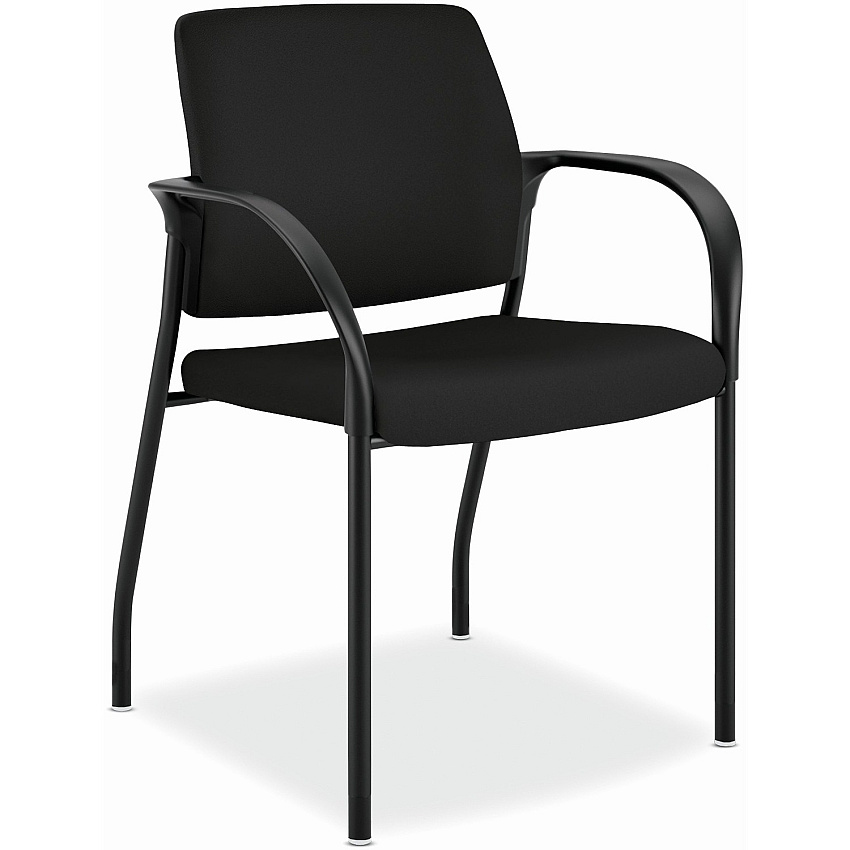 HON Ignition Chair Black Back Color - Fabric Back Material - Black Frame Color - Steel Frame Material - Black - Armrest - 1 Each (IS110CU10)