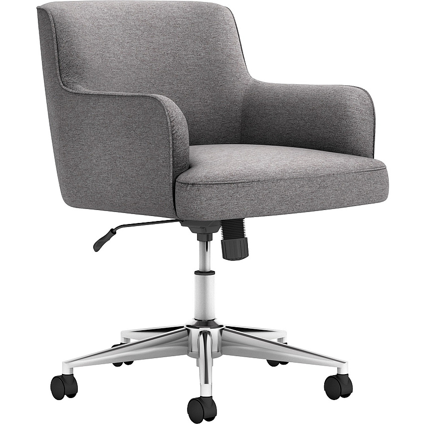 HON Matter Chair Fabric Back Material - 5-star Base - Light Gray - 1 Each (VL232GRY01)